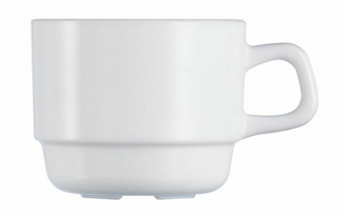 Tasse à expresso rond blanc verre opal 8 cl Ø 6 cm Restaurant Arcoroc