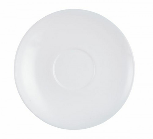 Sous-tasse à expresso rond blanc verre opal Ø 11,2 cm Restaurant Arcoroc