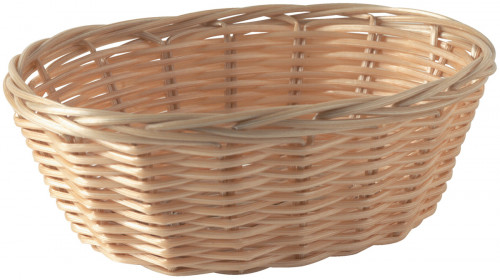 Corbeille ovale beige polypropylène (pp) 18,5x13x6,5 cm Pro.mundi