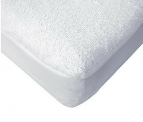Protège matelas éponge PVC blanc 200x160 cm 225 g/m² coton Toucan
