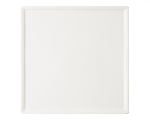 Assiette plate carré ivoire porcelaine vitrifiée 29,5x29,5 cm Allspice Rak