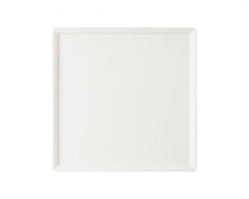 Assiette plate carré ivoire porcelaine vitrifiée 25,2x25,2 cm Allspice Rak