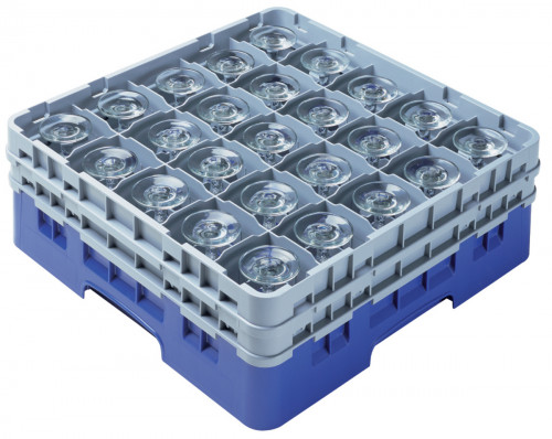 Casier de lavage 25 compartiments 50x50x18,4 cm 8,7 cm 13,2 cm Camrack Cambro