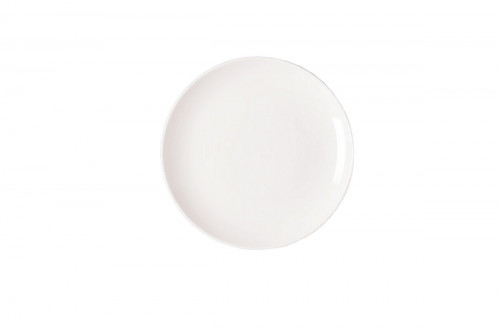 Assiette coupe plate rond ivoire porcelaine vitrifiée Ø 18 cm Nano Rak