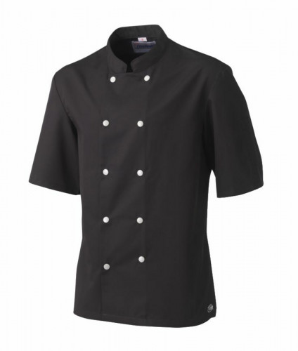 Veste de cuisine homme manche courte noir T2 Blake Molinel