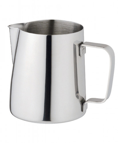 Pot à lait rond gris inox 18/10 60 cl Ø 8,8 cm Dolce Pro.mundi