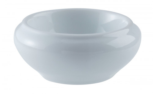 Beurrier rond blanc porcelaine 3,5 cm Ø 7,5 cm Pro.mundi