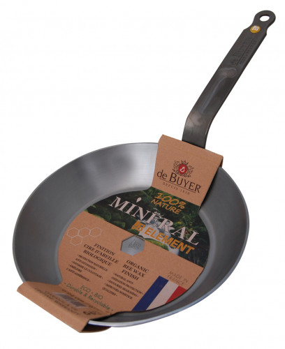 Poêle rond acier Ø 32 cm 4,2 cm Mineral B De Buyer