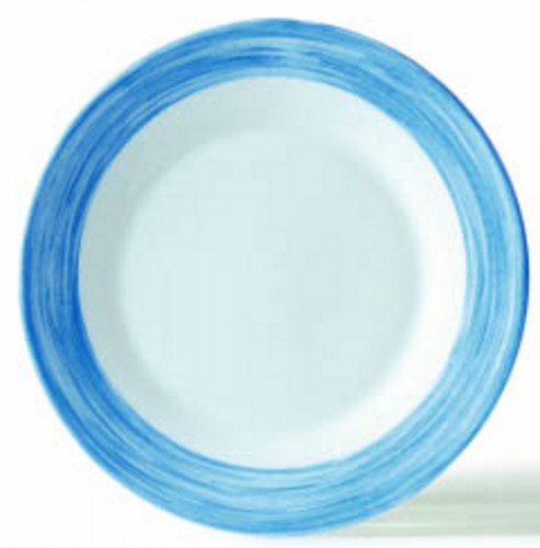 Assiette creuse rond bleu verre Ø 22,5 cm Brush Arcoroc