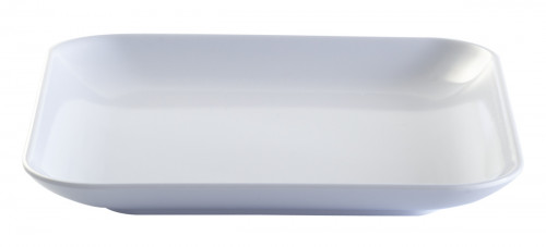 Assiette plate carré blanc mélamine 13,5x13,5 cm Platex