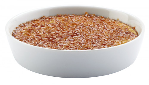 Plat à crème brûlée rond blanc porcelaine Ø 14 cm Prismo Pro.mundi