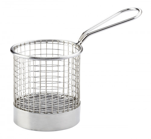 Panier à frites rond gris inox Ø 8 cm Pro.mundi