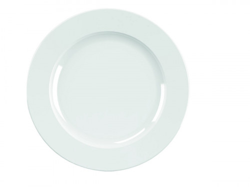 Assiette plate rond blanc porcelaine vitrifiée Ø 27 cm Brasserie Astera