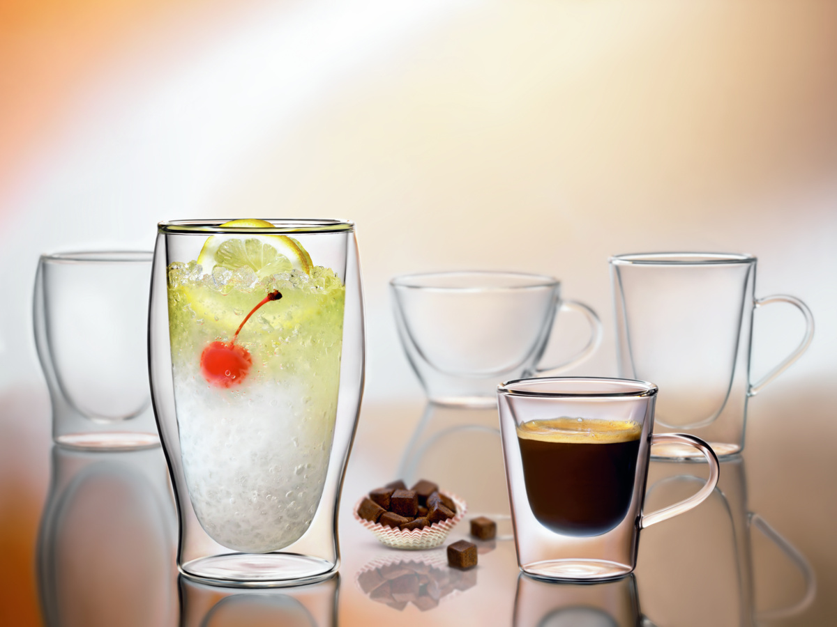 Tasse à café rond transparent verre borosilicate 12 cl Ø 7 cm Thermic Glass  Luigi Bormioli - ECOTEL QUIMPER