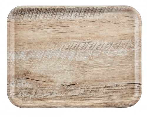 Plateau bois compresse marron 24x35 cm Madeira Cambro