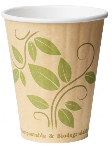 Tasse double paroi beige papier 240 ml Duni (40 pièces)