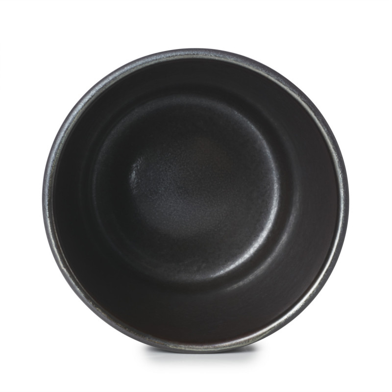 Gobelet rond noir porcelaine culinaire 8 cl Ø 6 cm Pekoe Revol