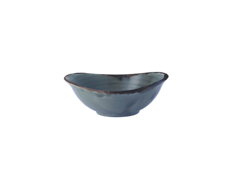 Bol ovale bleu porcelaine 19,9 cm Harvest Dudson