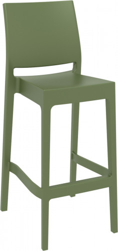 Tabouret de bar vert olive 108x44x51 cm Maya Flexmob