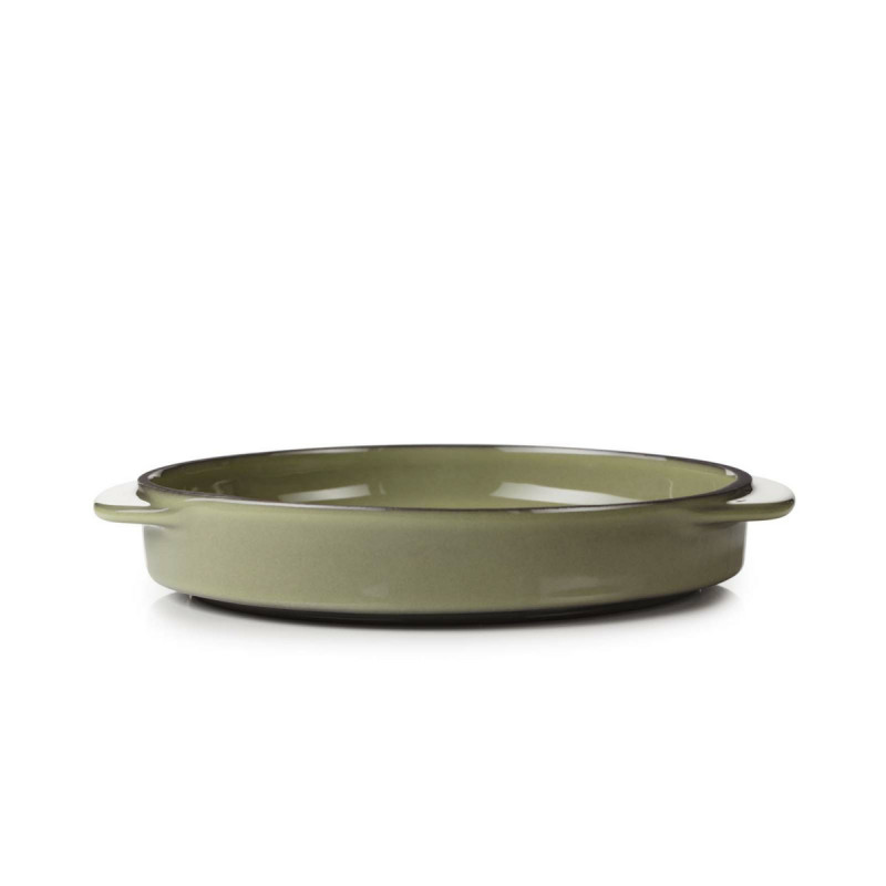 Cassolette rond vert porcelaine culinaire Ø 14 cm Caractere Revol