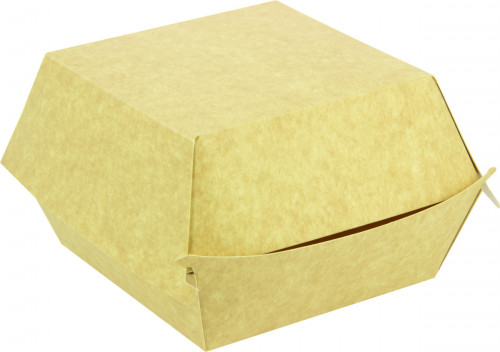 Boîte à burger brun 12x12x9,5 cm (250 pièces)