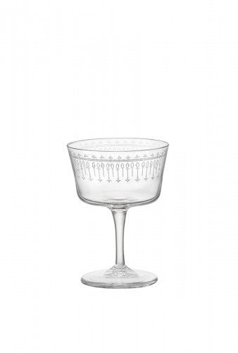 Verre à cocktail fizz verre 22 cl Novecento Art Deco Bormioli Rocco
