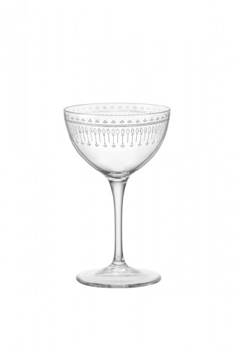Coupe à cocktail martini verre 23,5 cl Novecento Art Deco Bormioli Rocco
