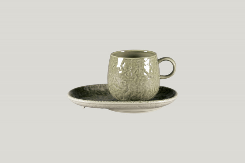 Mug rond steel porcelaine 33 cl Ø 9 cm Krush Rak