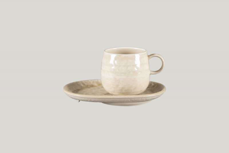 Mug rond vanilla porcelaine 33 cl Ø 9 cm Krush Rak
