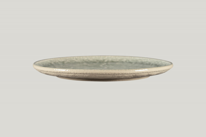 Assiette plate coupe rond céladon en porcelaine Ø 30 cm 3 cm Krush Rak