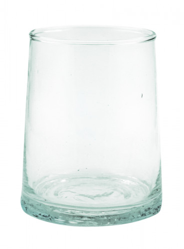 Gobelet forme basse transparent en verre recyclé Ø 6 cm 9 cm Lily Pro.mundi
