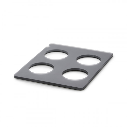 Plaque pour 4 carafes ou bouteilles GN 1/2 noir en résine Nacryl® En ScÈne Revol