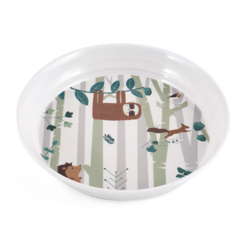 Assiette creuse rond blanc en mélamine Ø 18,5 cm Plastorex