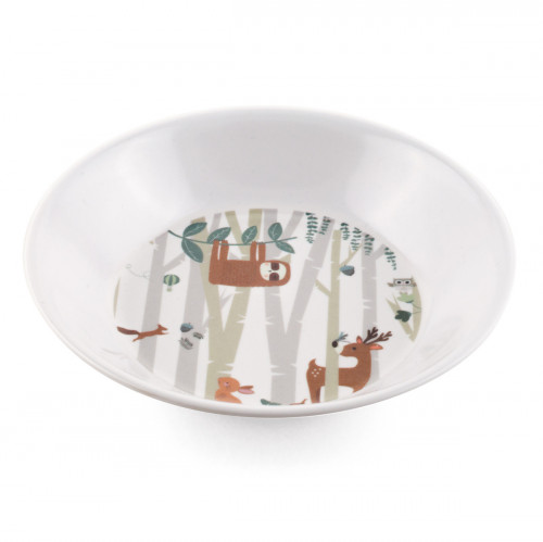 Assiette creuse rond blanc en mélamine Ø 18,5 cm Plastorex