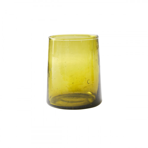 Gobelet forme basse ambre en verre recyclé Lily Pro.mundi
