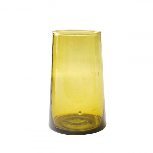 Gobelet forme haute ambre en verre recyclé Lily Pro.mundi