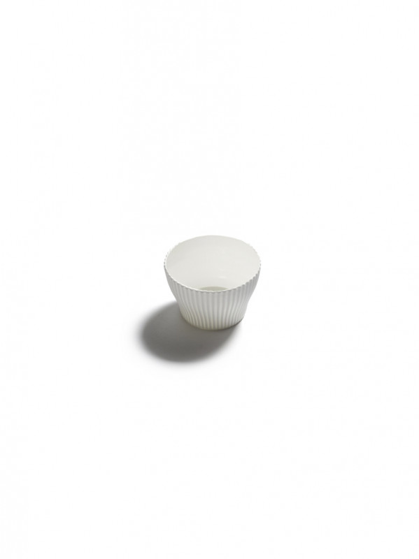 Bol conique blanc porcelaine bone china Ø 8 cm Nido Serax