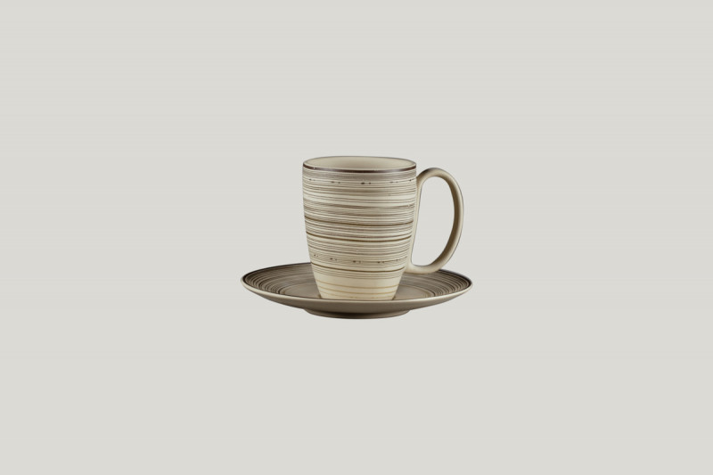 Mug rond Argila Décor Larissa porcelaine 30 cl Ø 8 cm Earth Rak