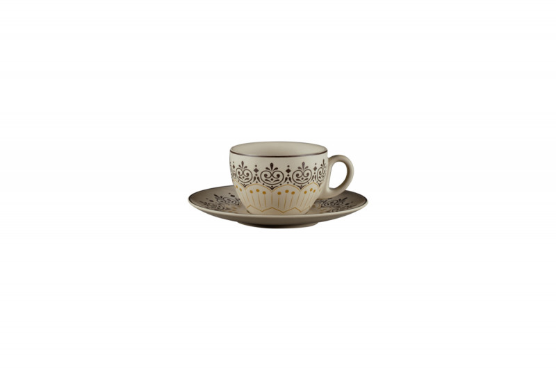 Sous tasse à café/thé rond Argila Décor Cartagena porcelaine Ø 17 cm Earth Rak