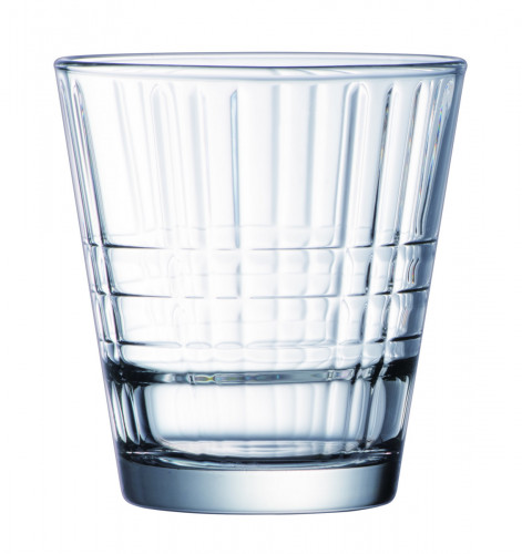 Gobelet forme basse verre trempé 26 cl Stack Up Cross Arcoroc