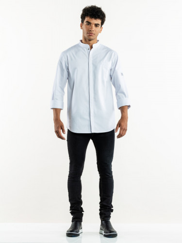 Veste de cuisinier recyclé blanc L Cambio Chaud Devant