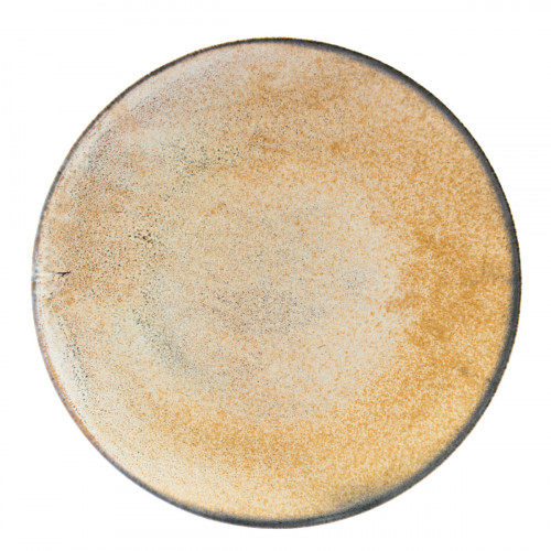 Assiette coupe plate rond Sand porcelaine vitrifiée Ø 15 cm Desert Astera