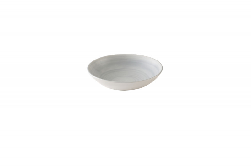 Assiette coupe creuse rond Canvas grey porcelaine vitrifiée Ø 24,8 cm Stonecast Churchill