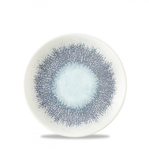 Assiette coupe plate rond Aquamarine porcelaine vitrifiée Ø 16,5 cm Fusion Churchill