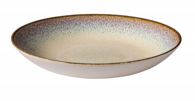 Assiette coupe creuse rond beige porcelaine Ø 26 cm Savanna Accolade