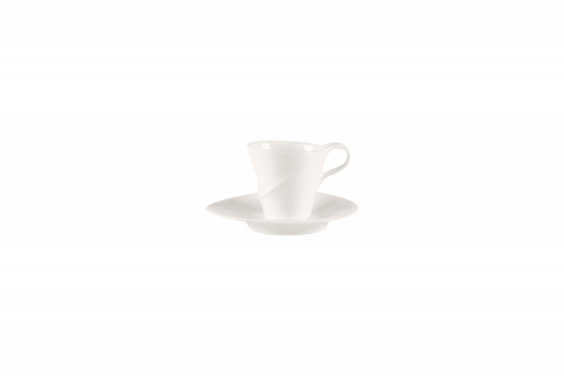 Sous tasse à expresso rond ivoire new bone china 11,8 cm Pose Rak