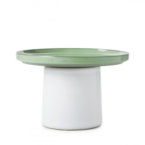 Présentoir à pâtisserie porcelaine culinaire menthe Ø 15 cm 9,5 cm Caractère Revol