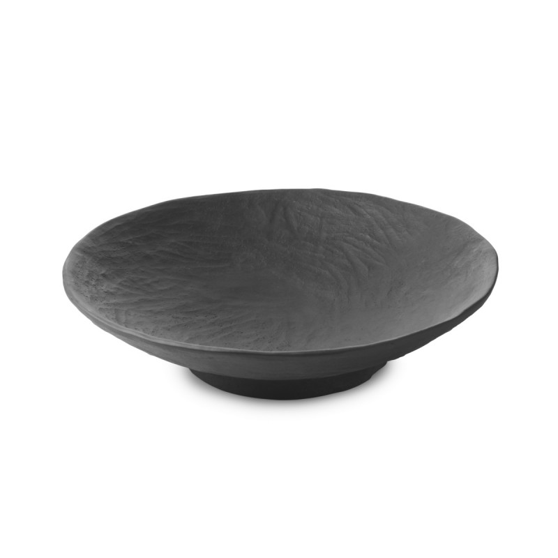 Saladier rond Noir brut porcelaine Ø 26,5 cm Yli Revol