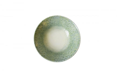 Assiette coupe creuse vert porcelaine vitrifiée Ø 19,6 cm Butterfly Dudson