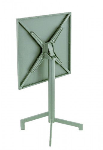 Table avec sytème pliant d''extérieur vert sauge 60x60 cm Pigalle Flexmob